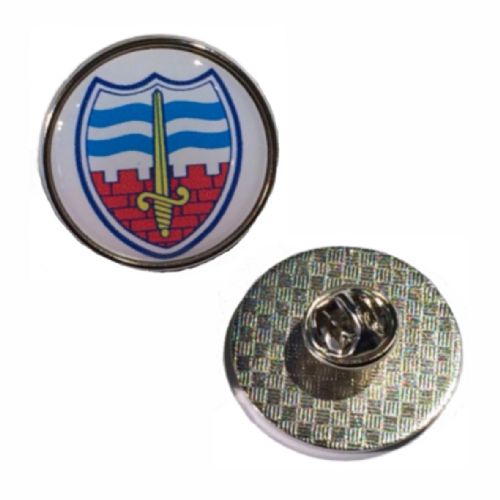 27mm premium silver badge clutch